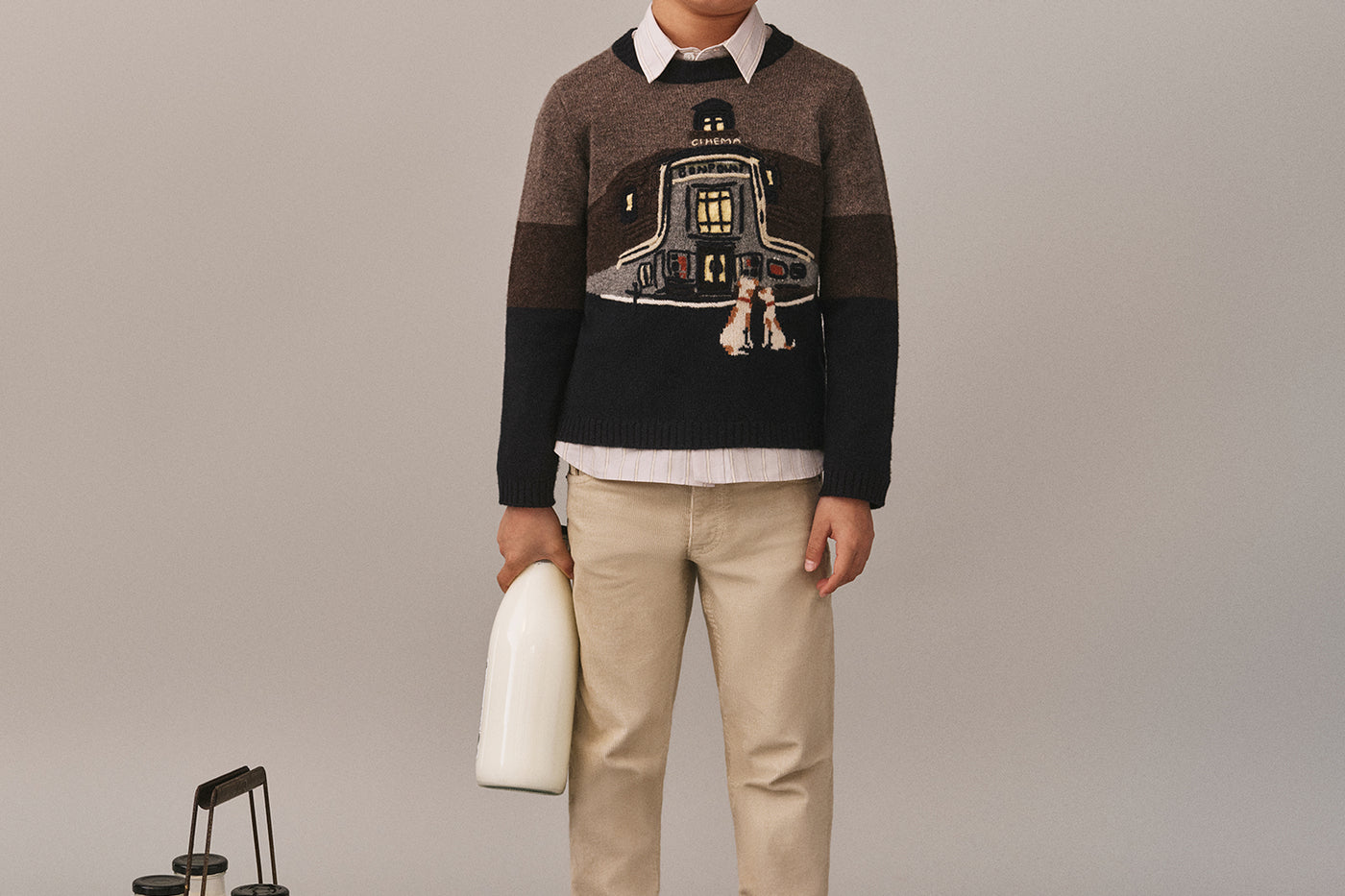 Look invernale 2025 per bambino - Maglione Cinema