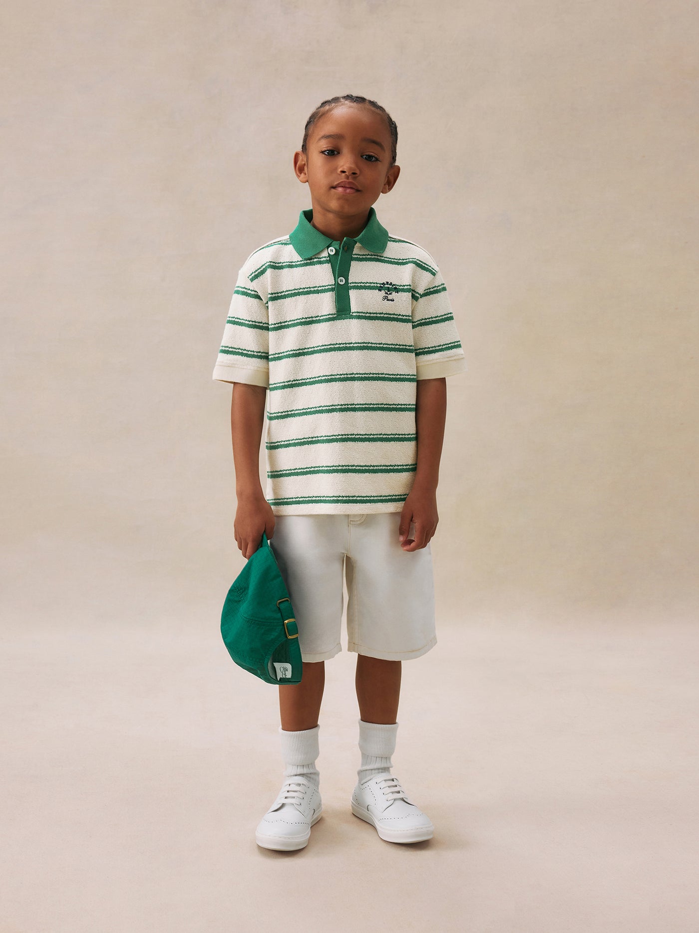 Look de niño verano 2025 Polo de rayas