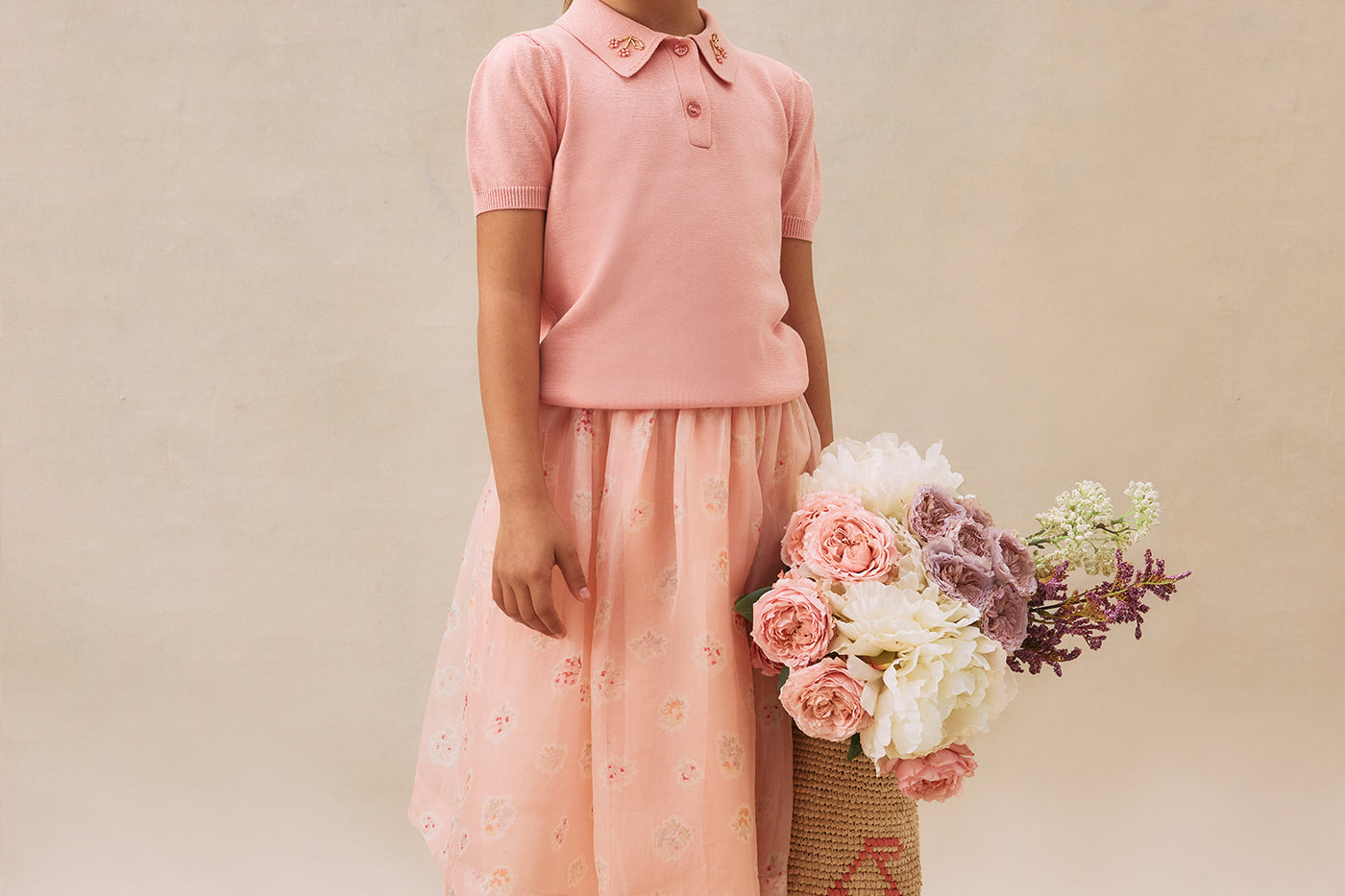 Look de niña verano 2025 Enagua rosa