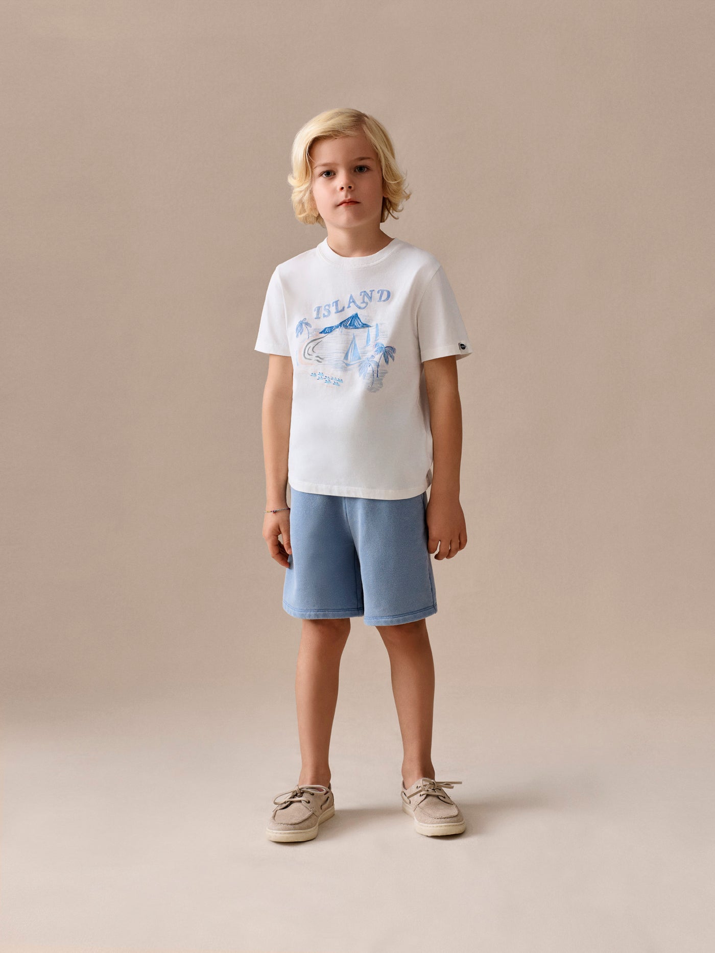 Jungenlook Sommer 2026 - T-Shirt mit Island-Aufdruck