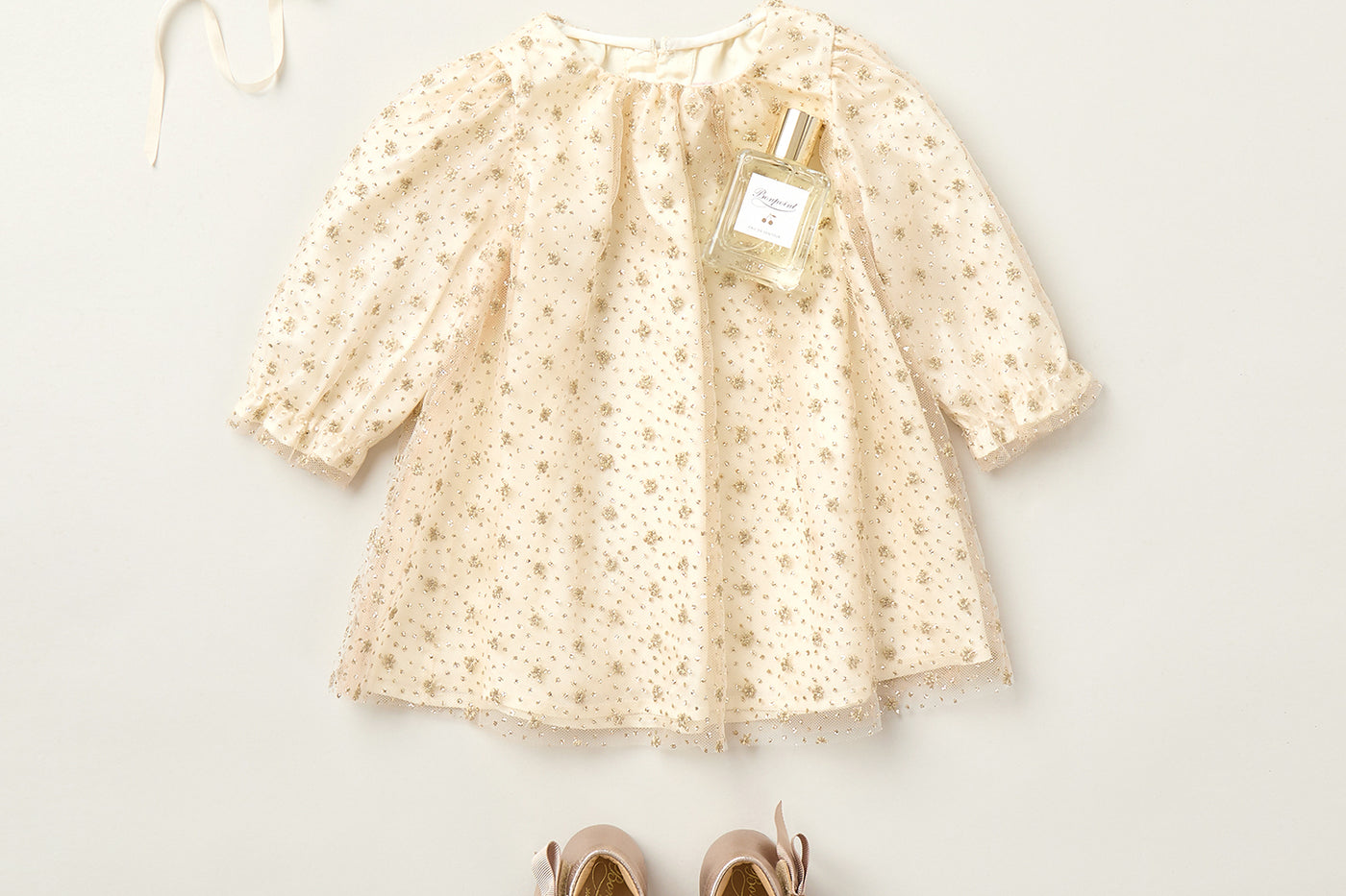 Look per bambina inverno 2025 - Vestito Jelisa in tulle ricamato