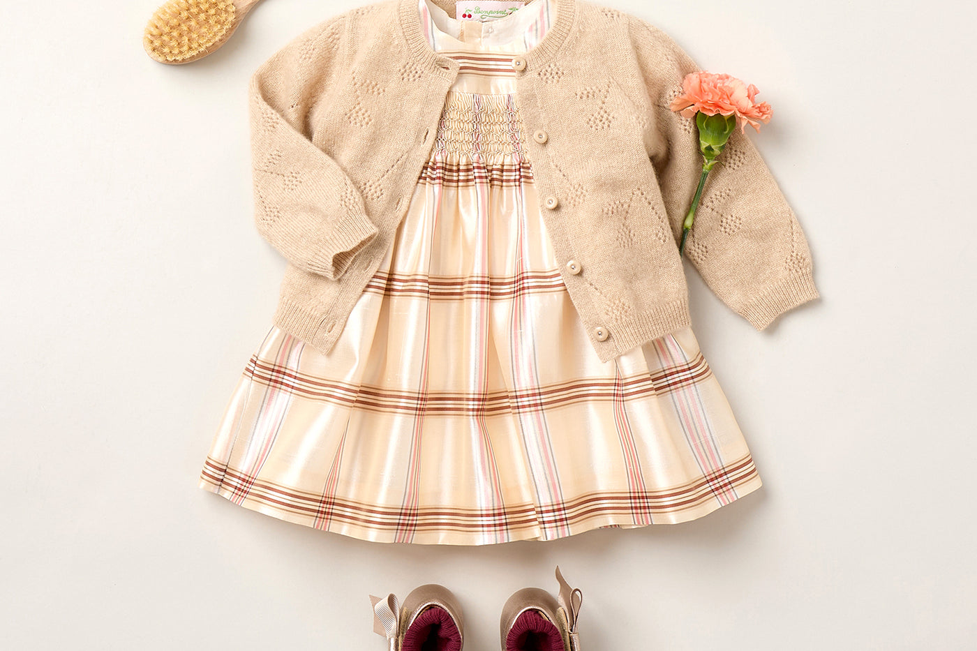 Look per bambina inverno 2025 - Vestito Maruska arricciato