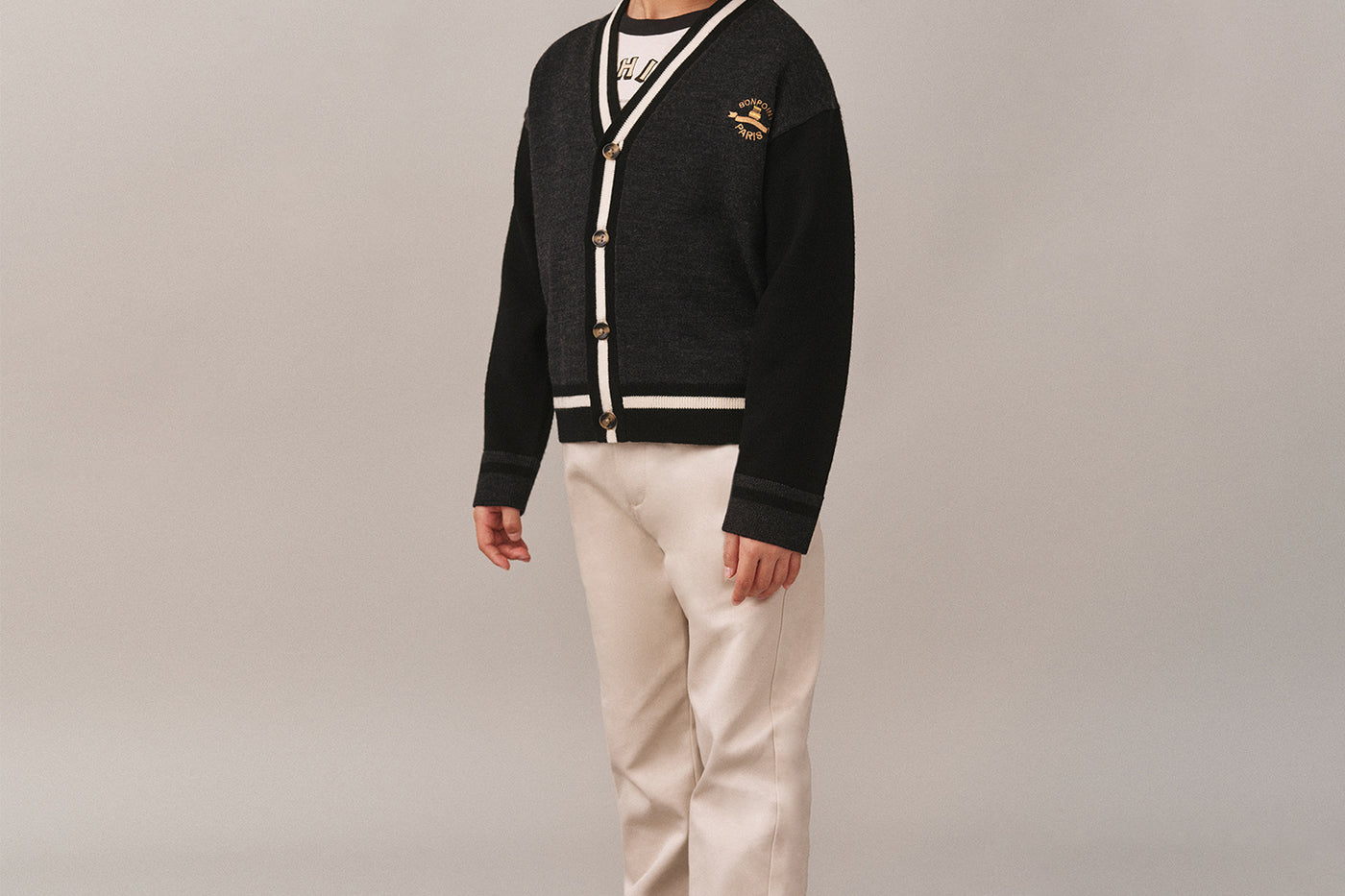 Prefall-Look für Jungen 2025 – Paris Cardigan