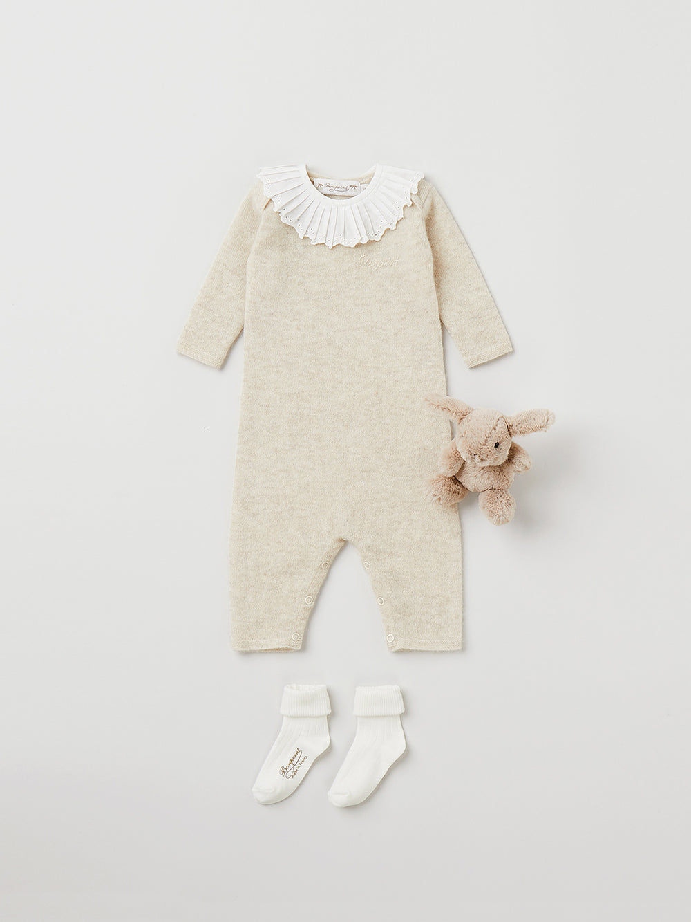 VERANO 2023 LOOK CON BODY BEIGE DE RECIÉN NACIDO
