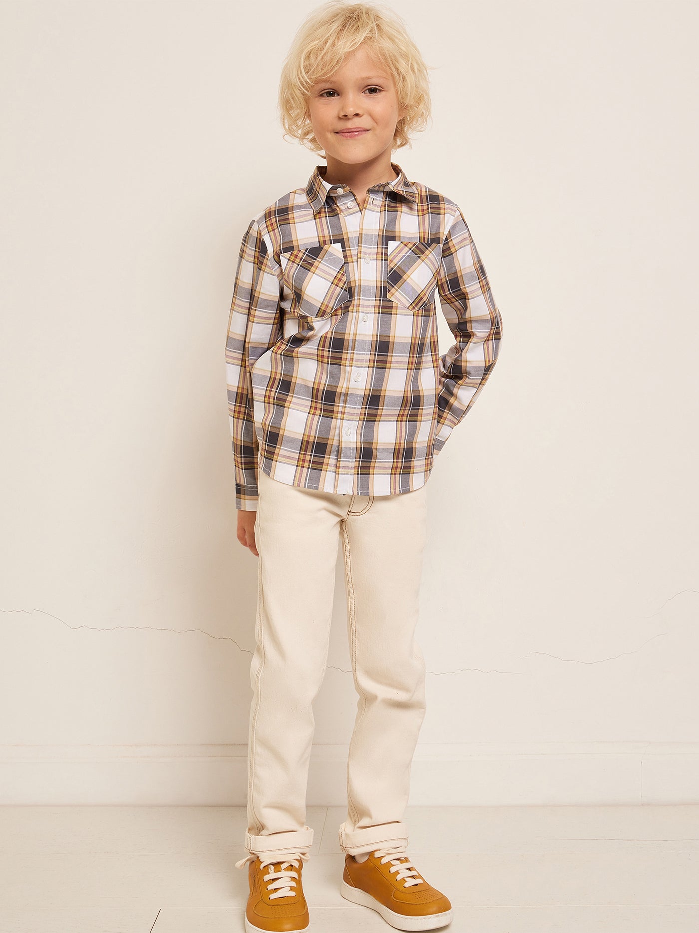 SOMMER 2023 JUNGEN KARIERTES HEMD