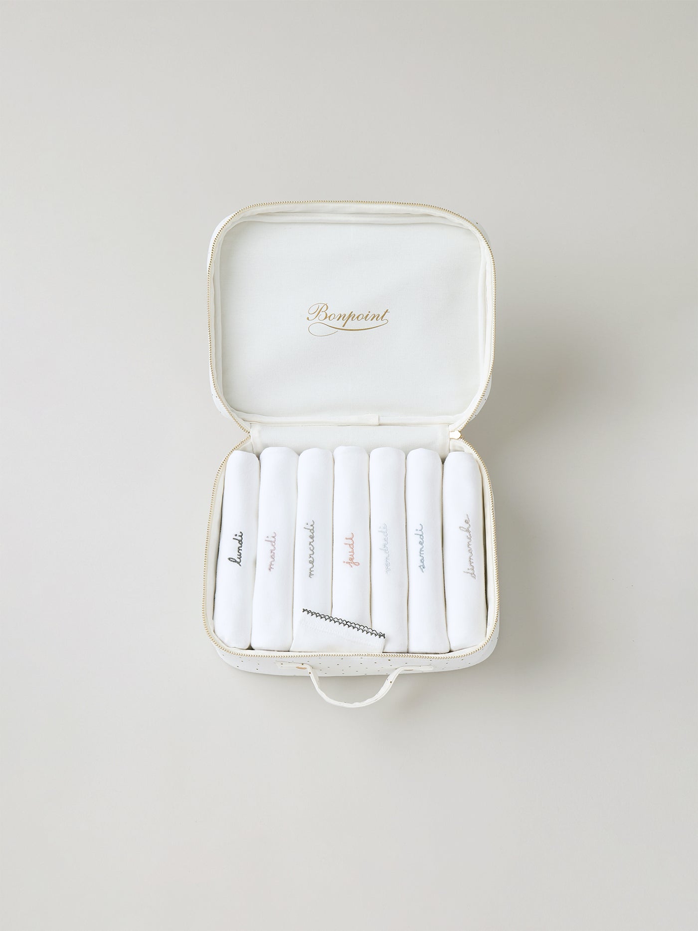 Medium unisex newborn suitcase - Weekly set of short-sleeve bodysuits