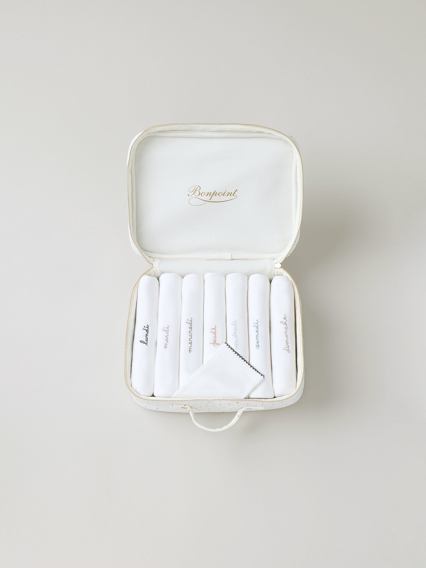 Medium unisex newborn suitcase - Weekly set of long-sleeve bodysuits