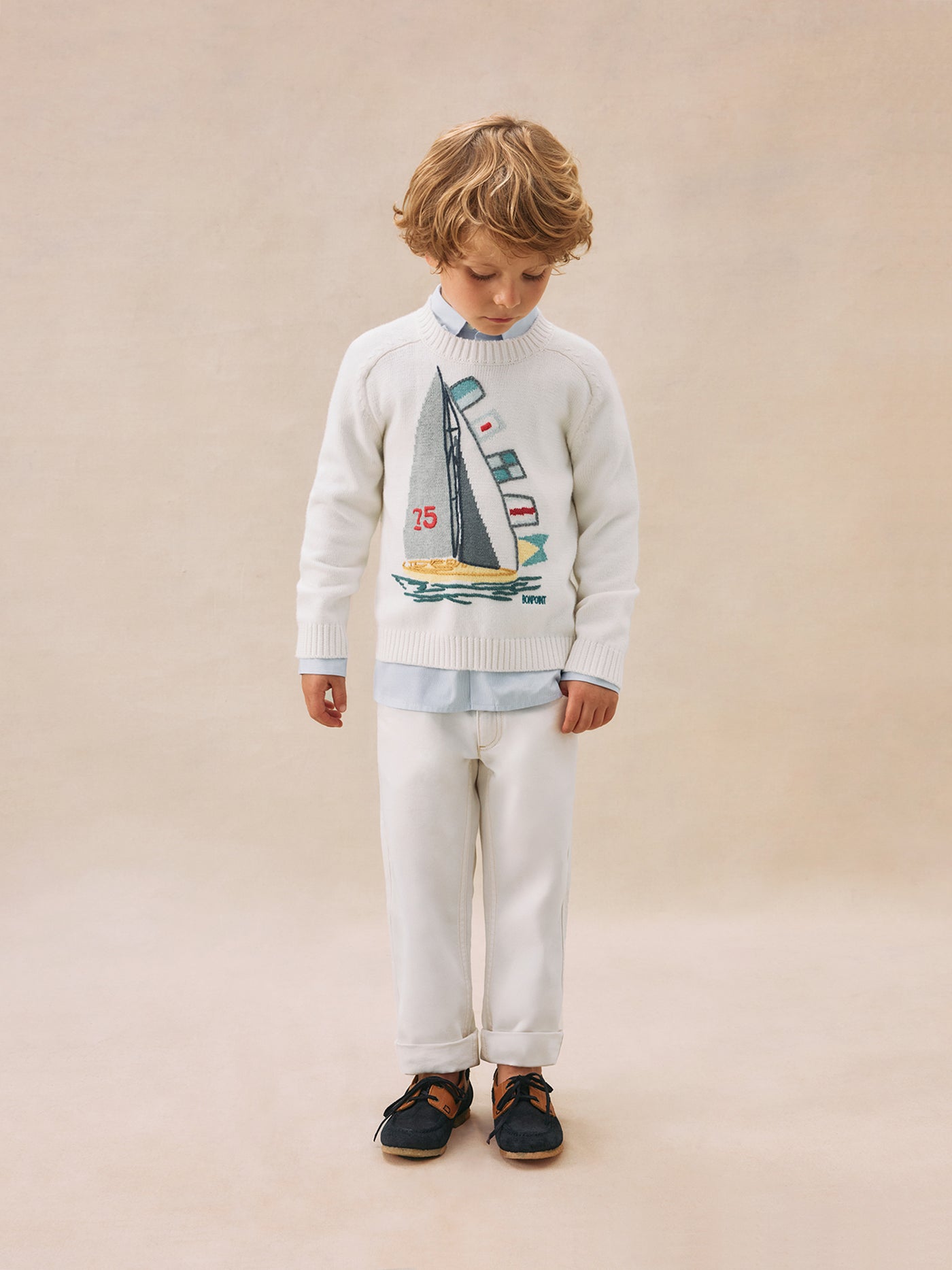 Boy's summer look 2025 Boat Pullover