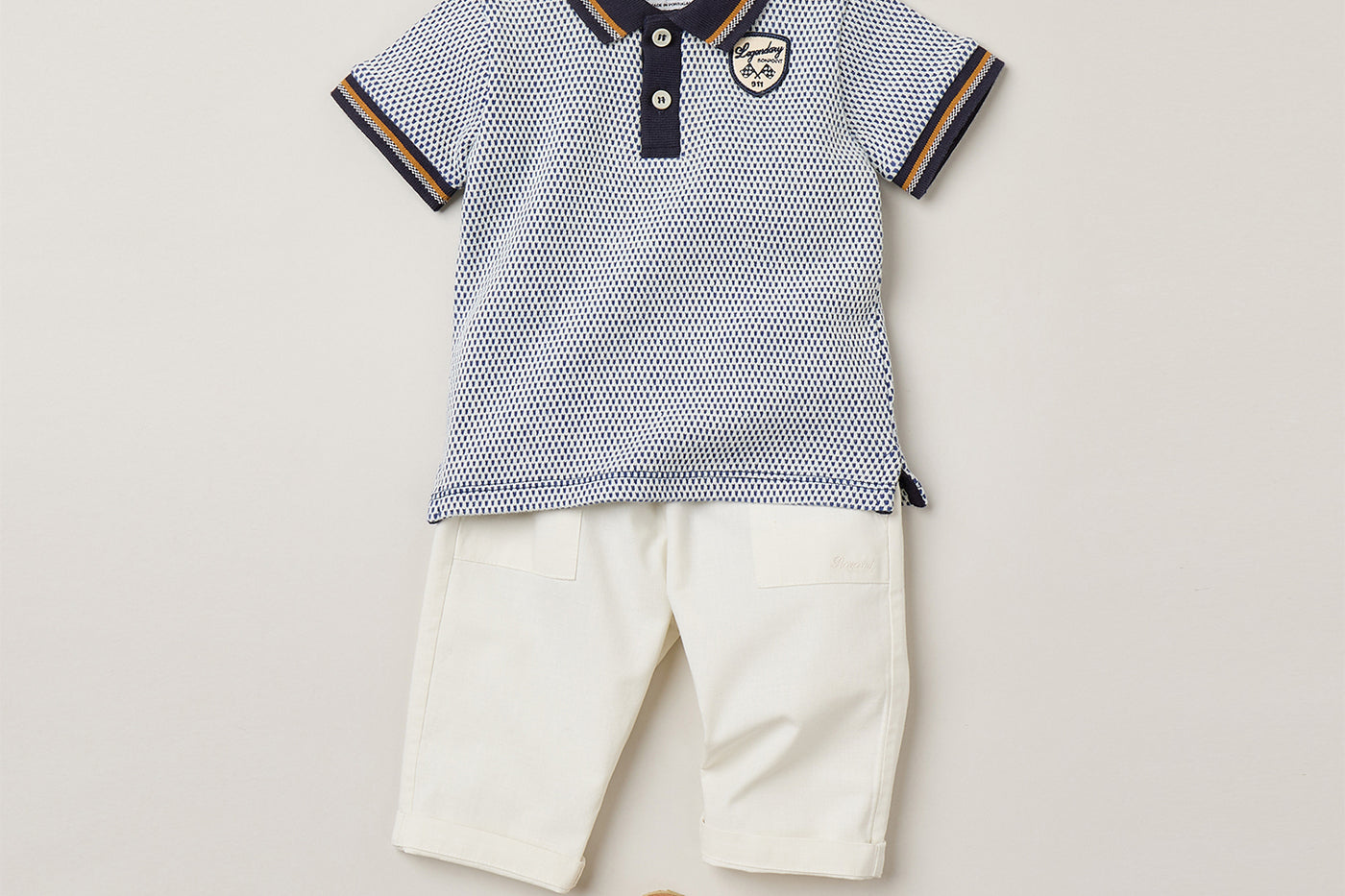 Baby Boy's look Bonpoint x Porsche - Organic Cotton Polo Shirt