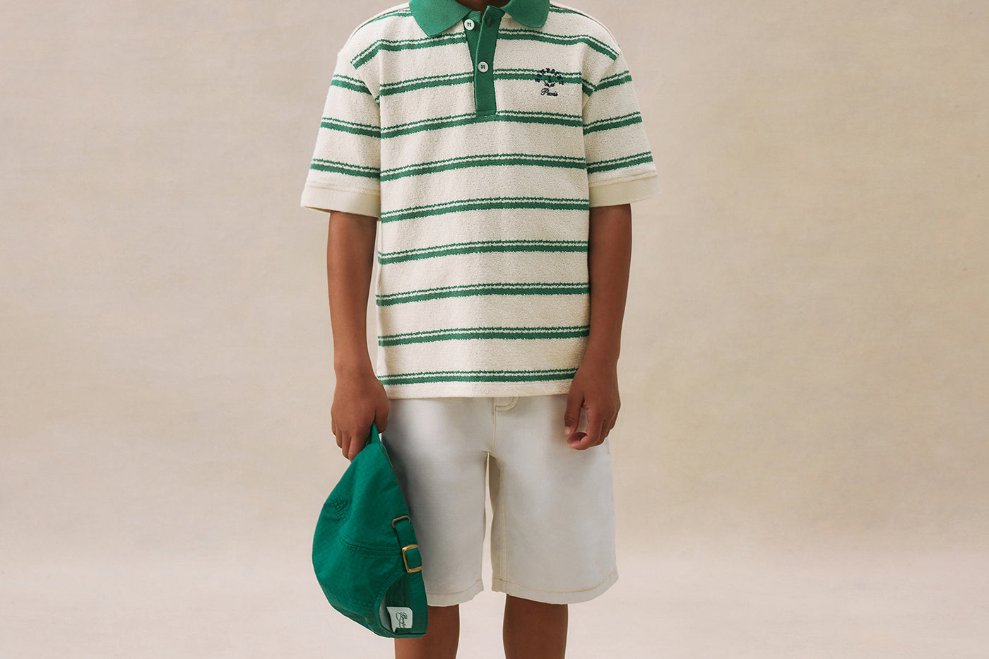 Look garçon été 2025 Polo rayé