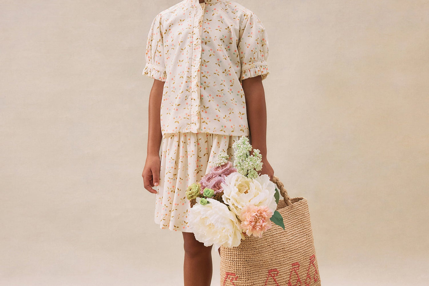 Look fille été 2025 Ensemble cerises