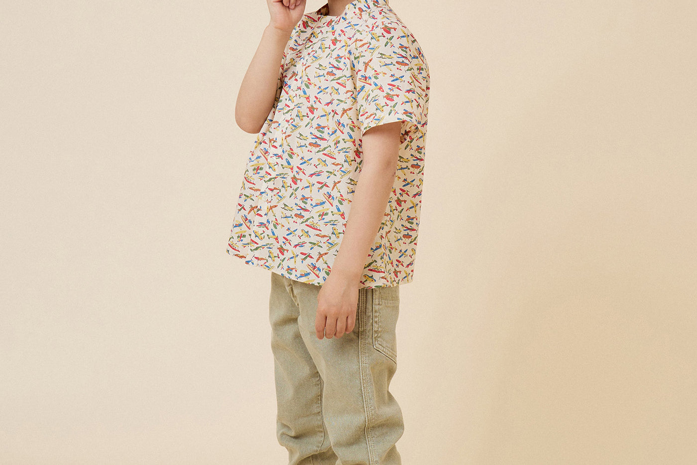 Summer 2024 boy's look patterned bucket hat