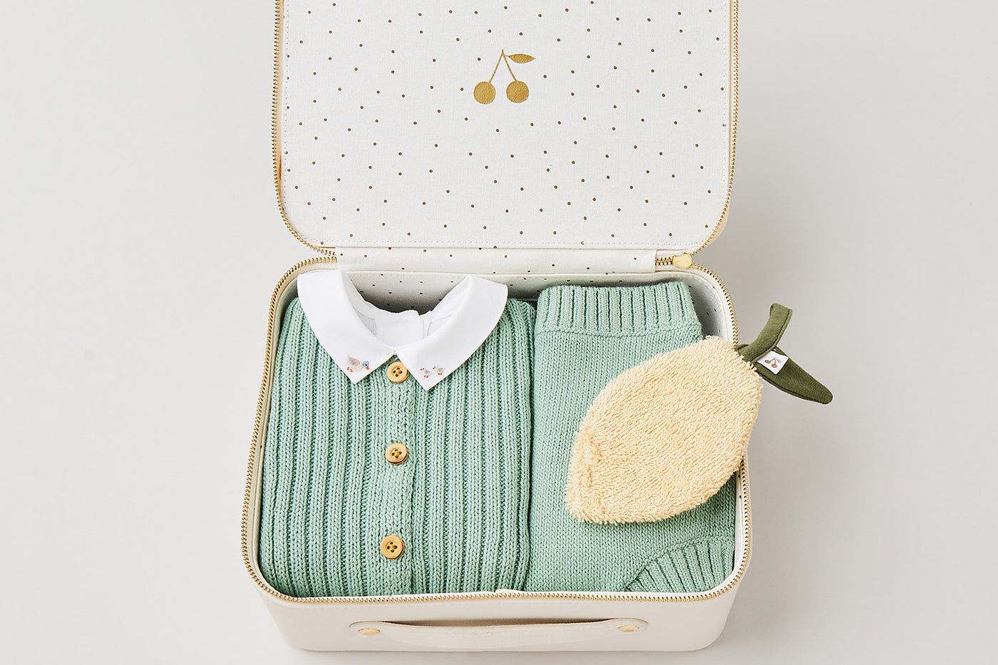 Set Valigia media neonato Verde