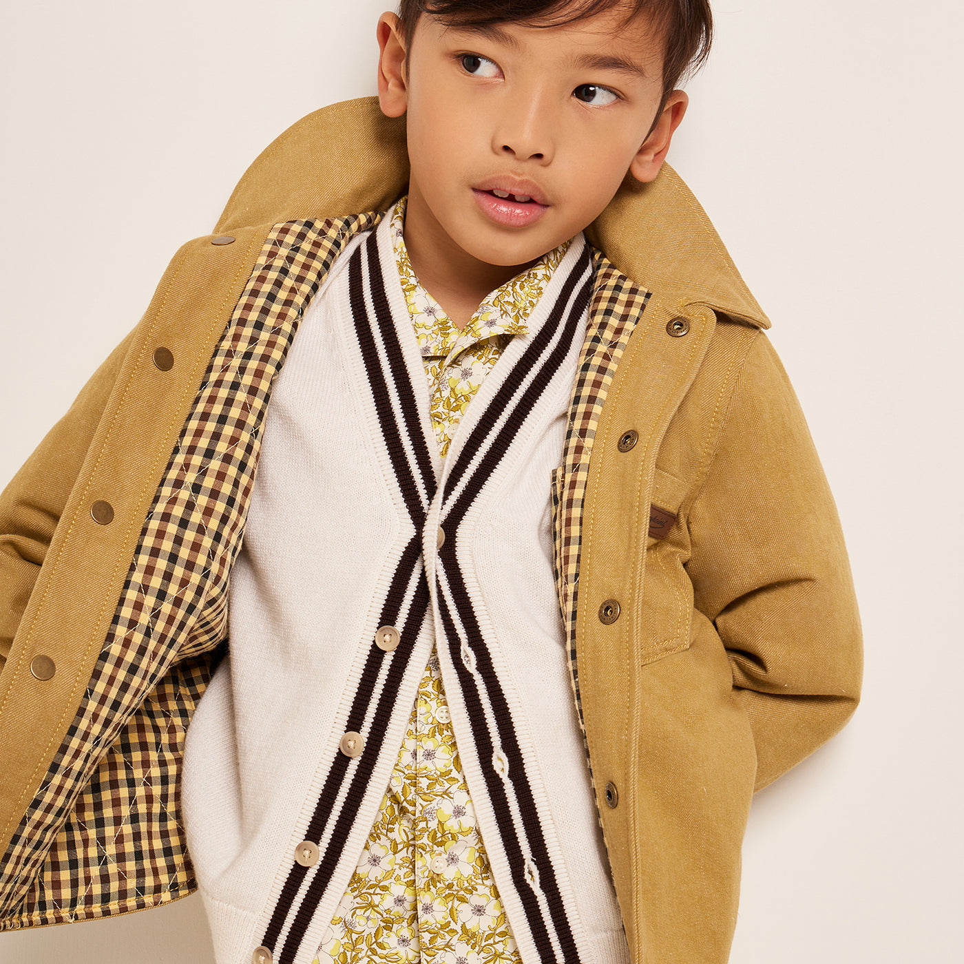 Cruise collection boy brown jacket bonpoint