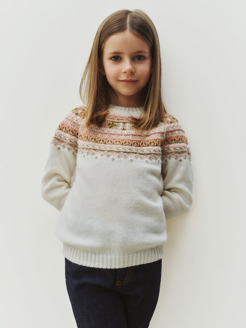 Mirela-Pullover aus besticktem Jacquard