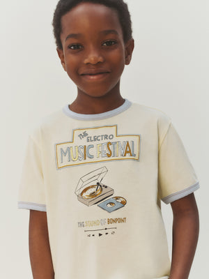 Akiva T-Shirt mit Vinyldruck aus Bio-Baumwolle