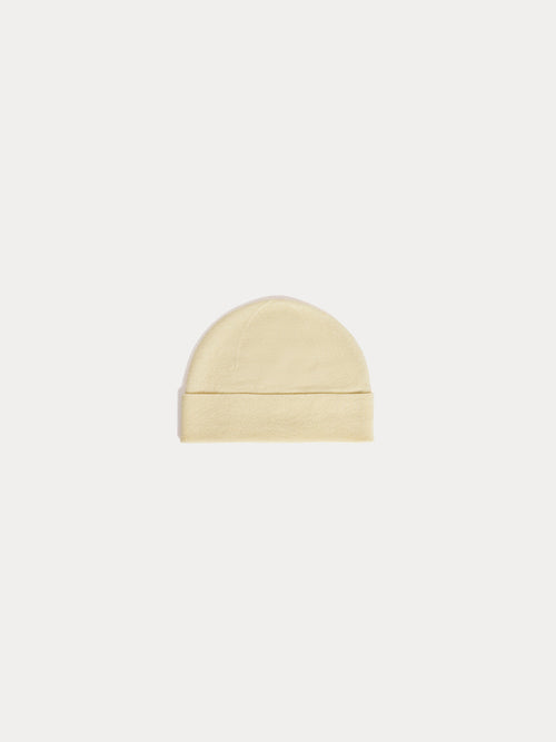 Gorro Locklan de Bonpoint x Guest in Residence de cachemir amarillo