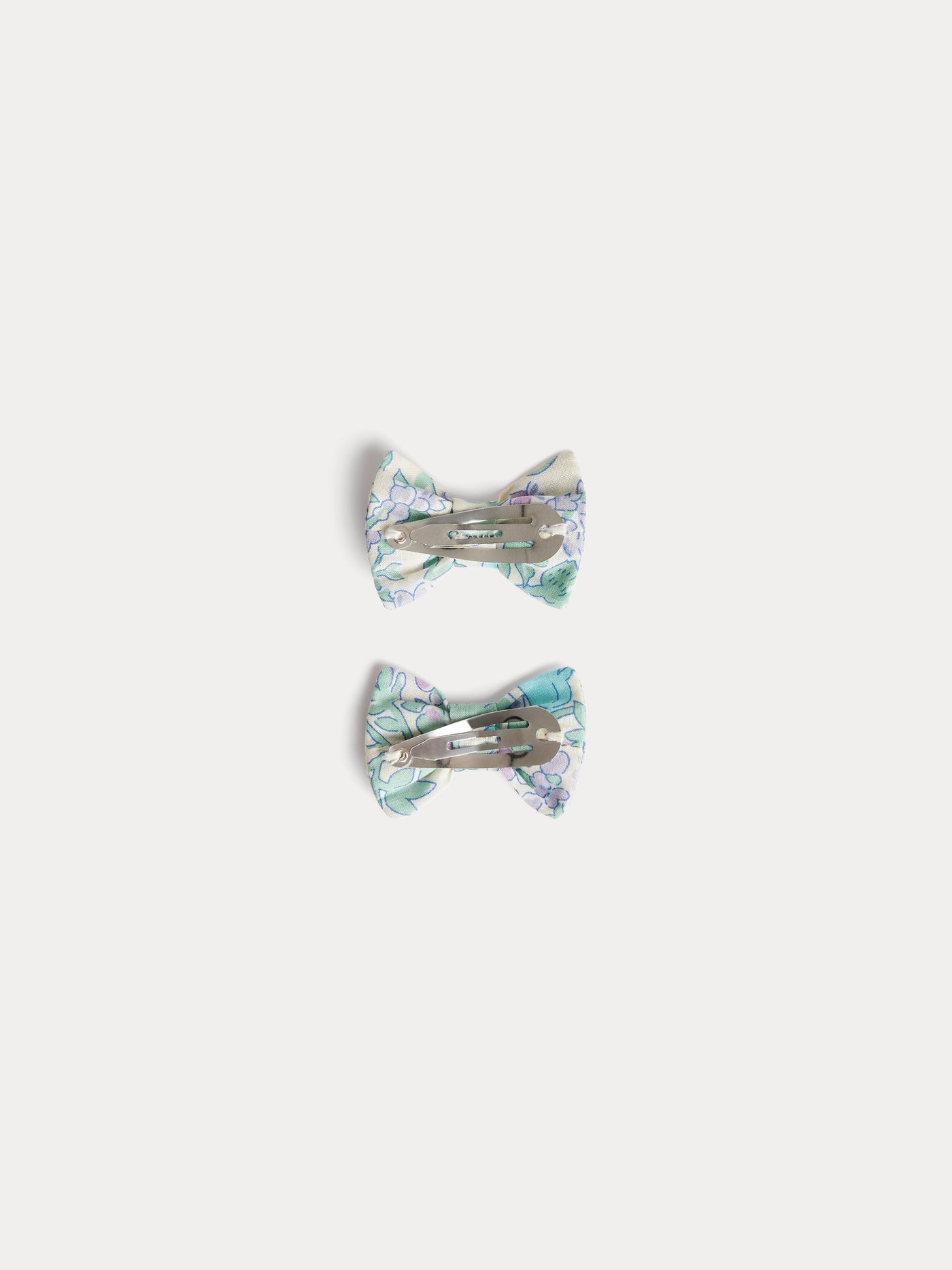 Miniclic Haarspange aus blauem Liberty-Stoff aus Bio-Baumwolle