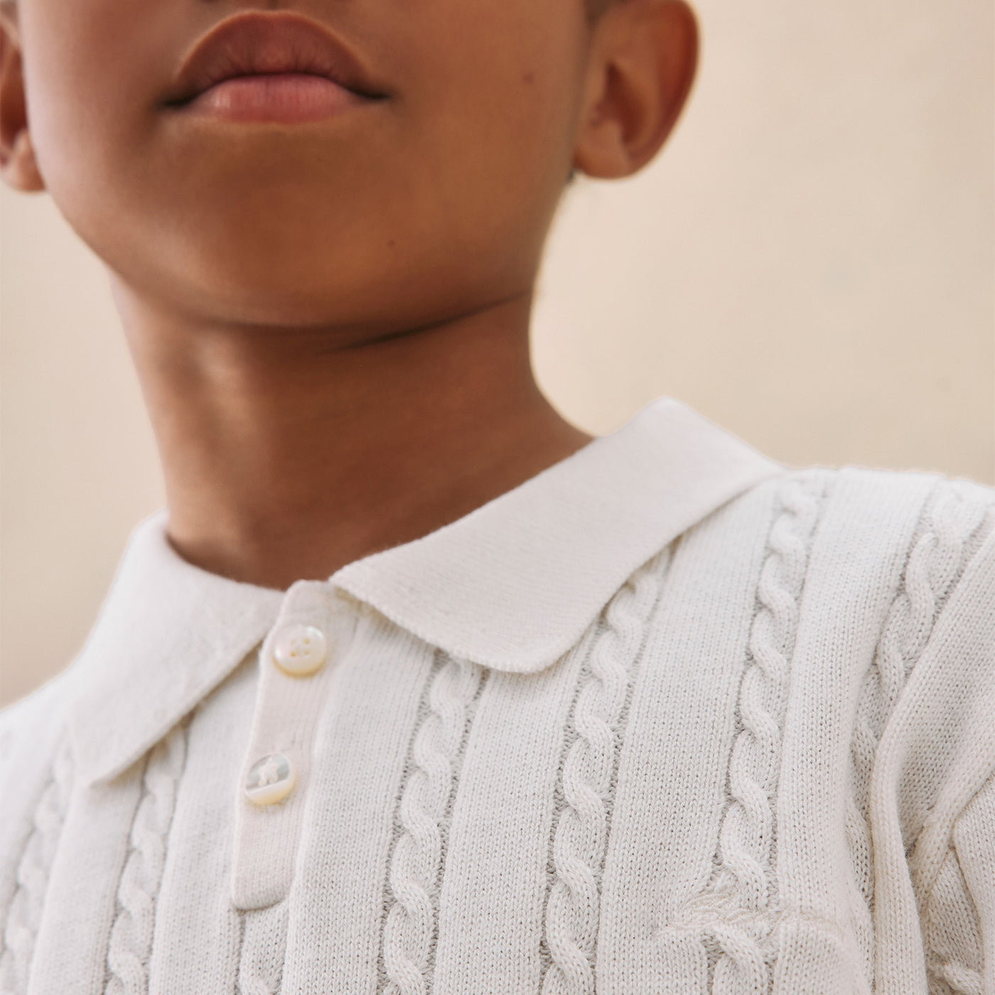 Polo Elendir en cachemire à torsades