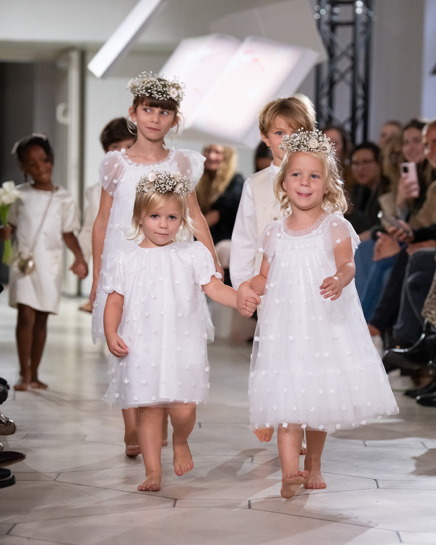 Girls' and Baby Girls' Summer 2026 Ceremony Look - Embroidered Tulle Dresses