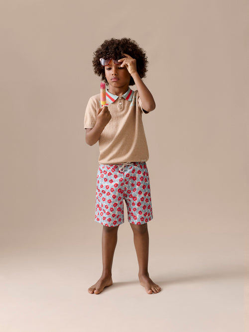 Short de bain Ariel imprimé fleurs