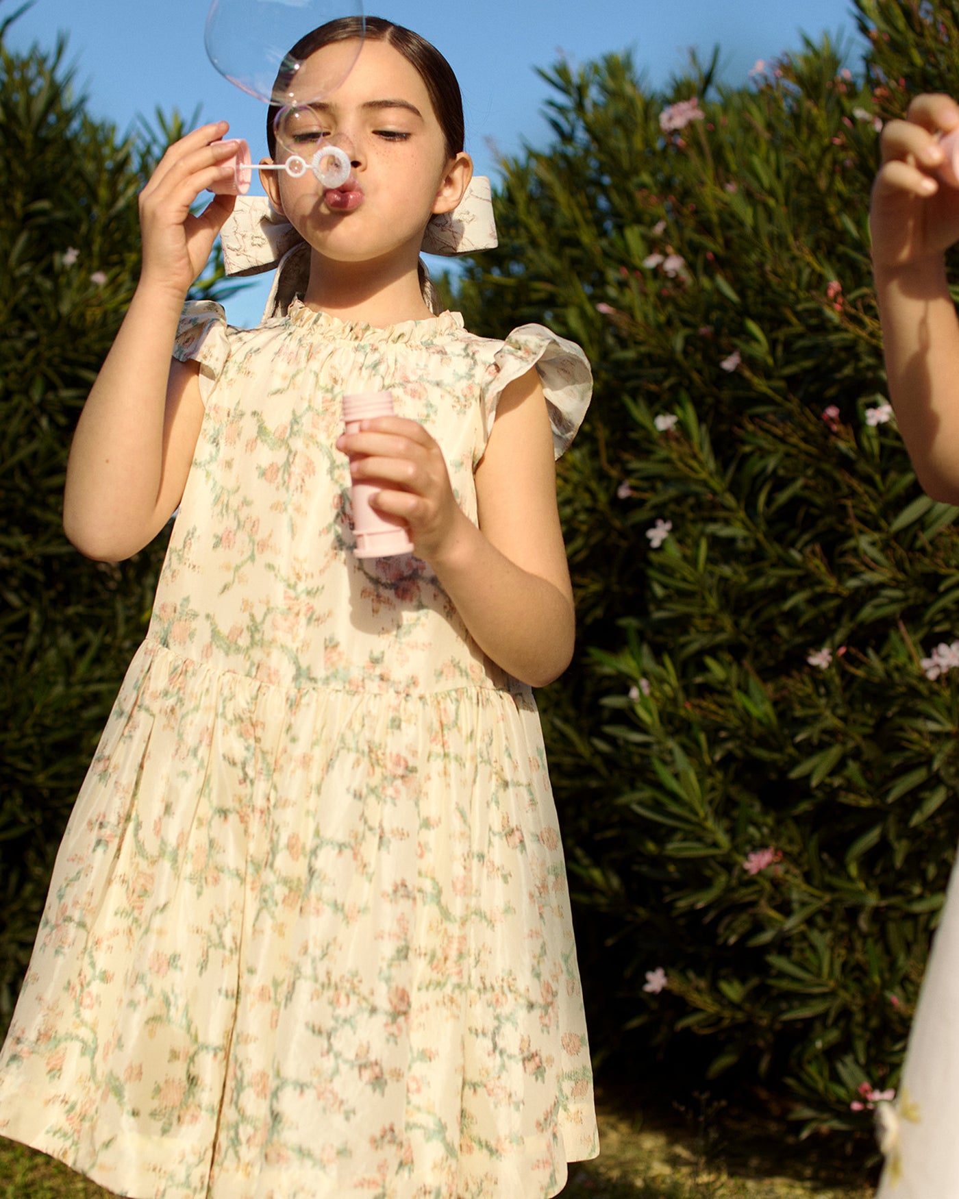 Chrissy silk ruffle dress