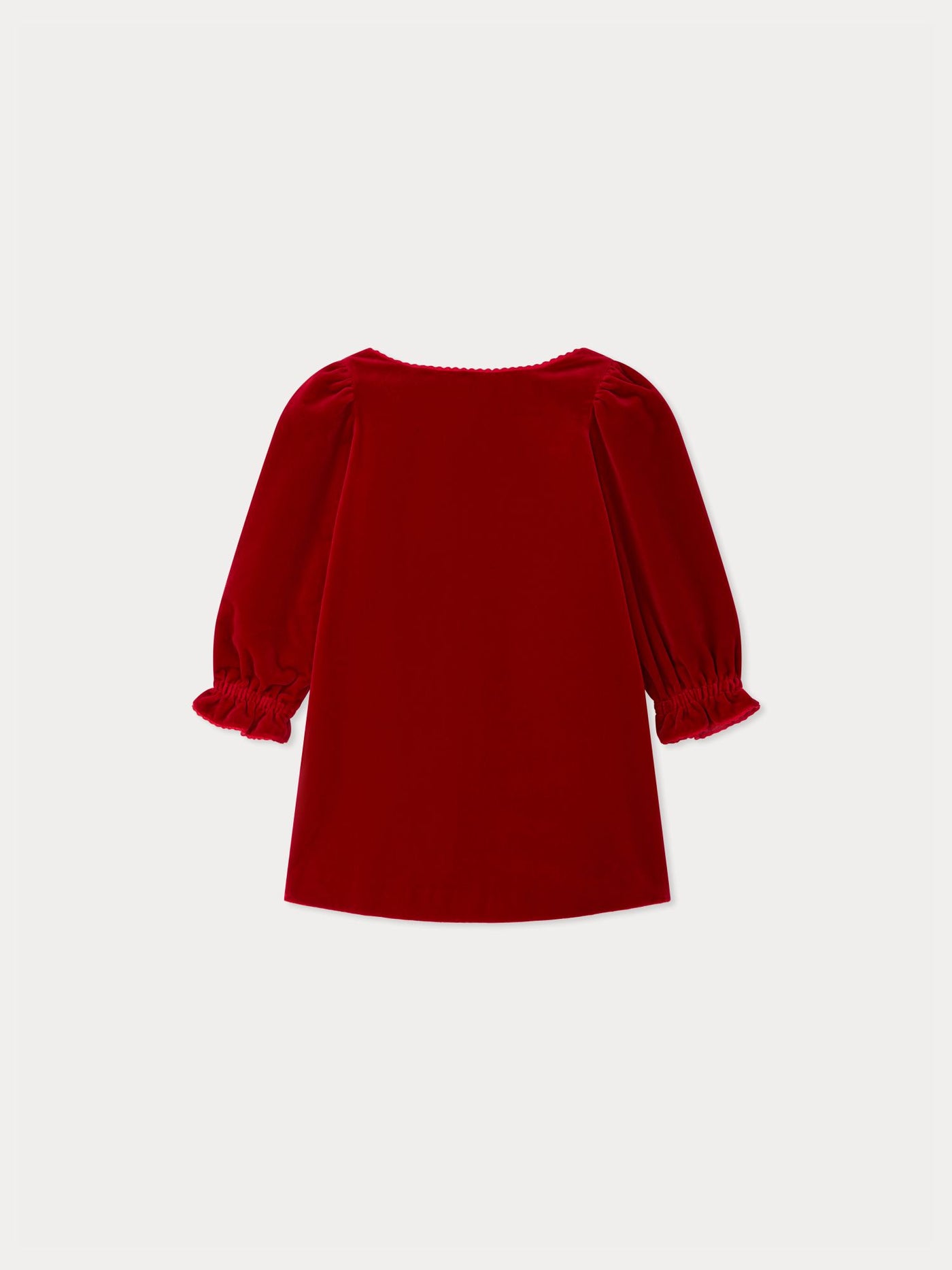 Robe Jove nouée dans le dos en velours de coton biologique