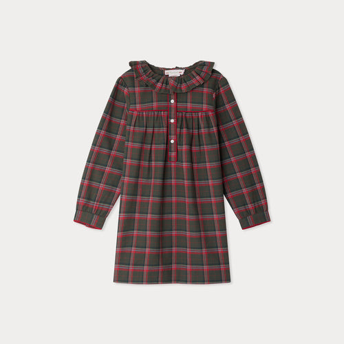 Jorraine organic cotton plaid nightgown