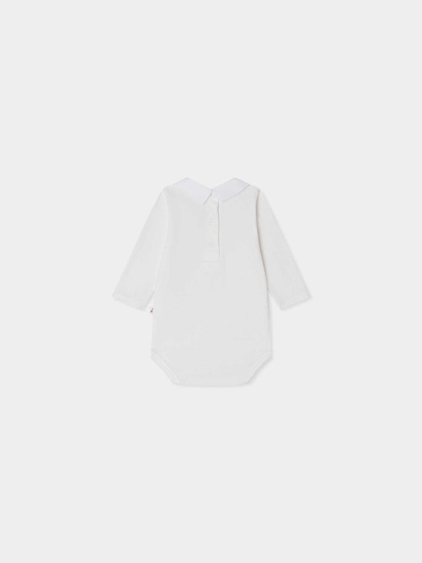 September Bodysuit aus Bio-Baumwolle mit weihnachtlich besticktem Kragen