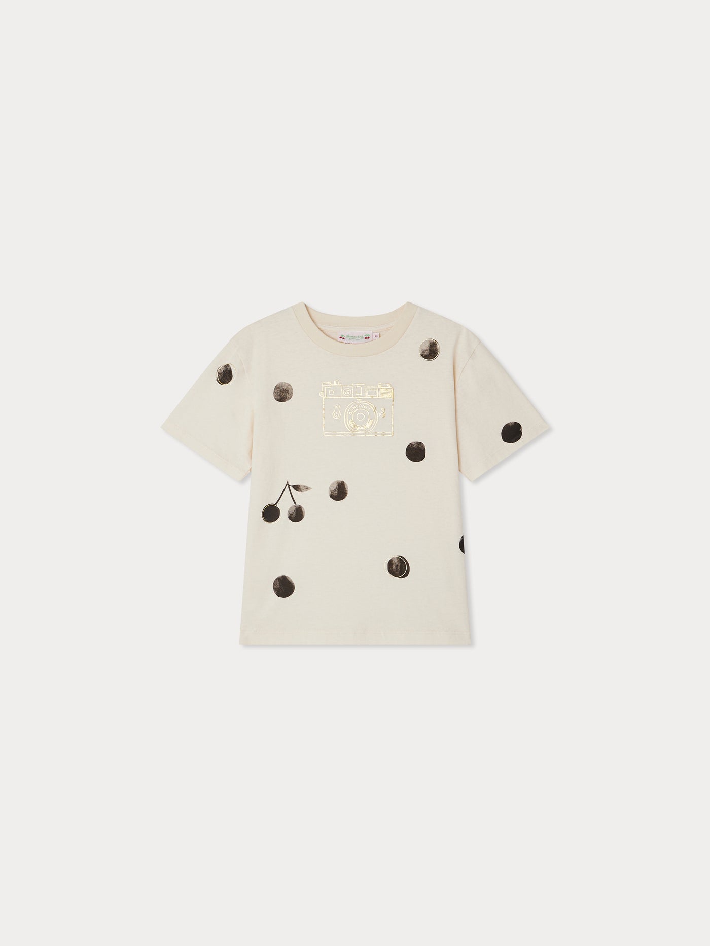 Thida organic cotton polka dot print t-shirt