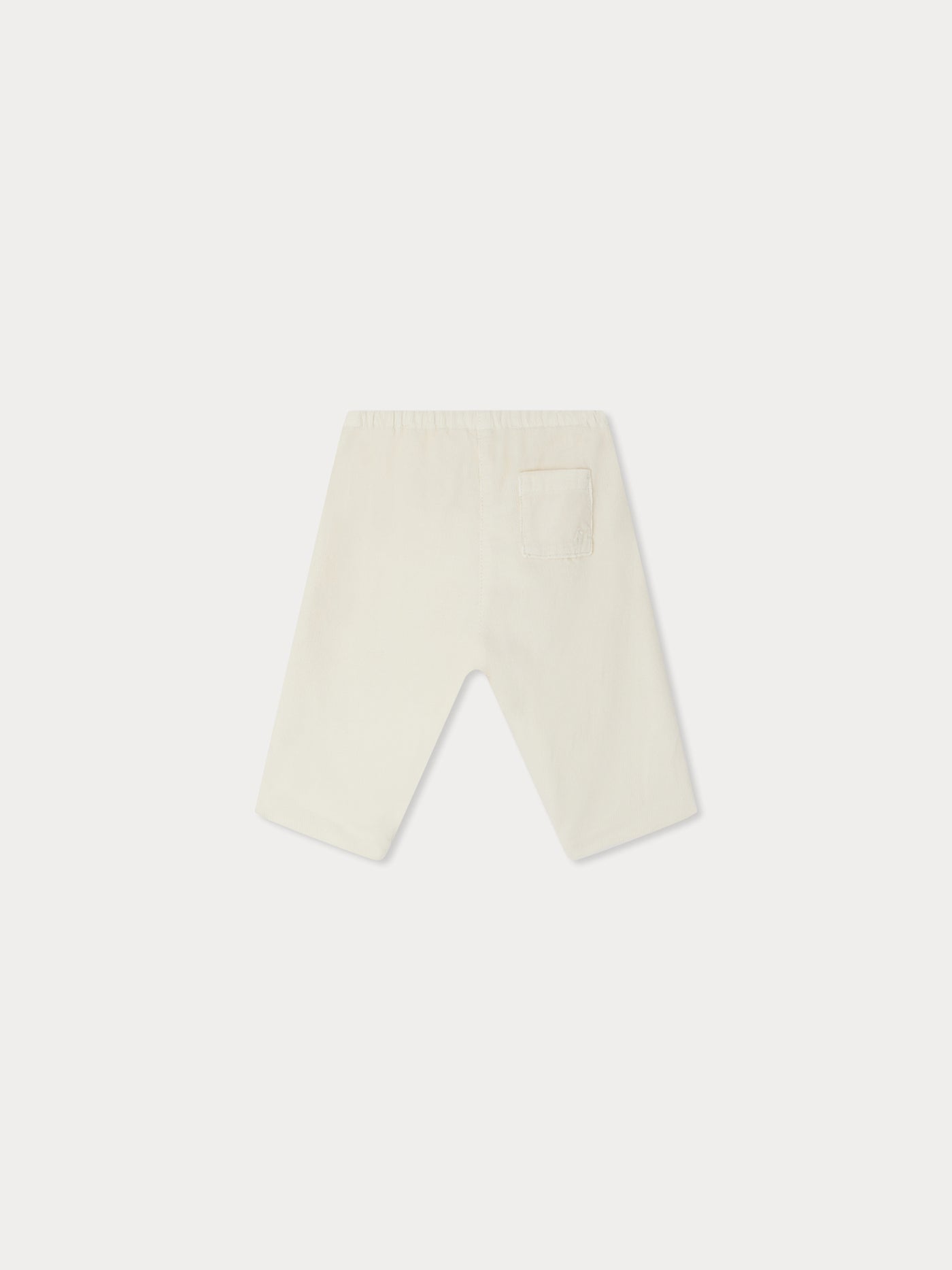 Dandy pants in ivory organic cotton velvet