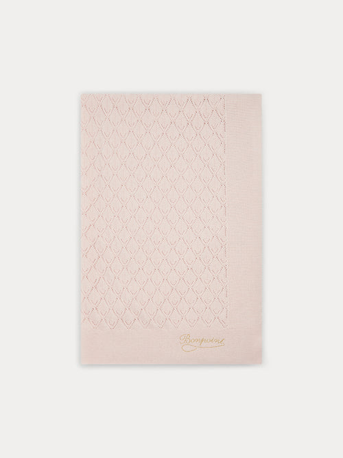 Woll- und Kaschmirdecke in Rosa