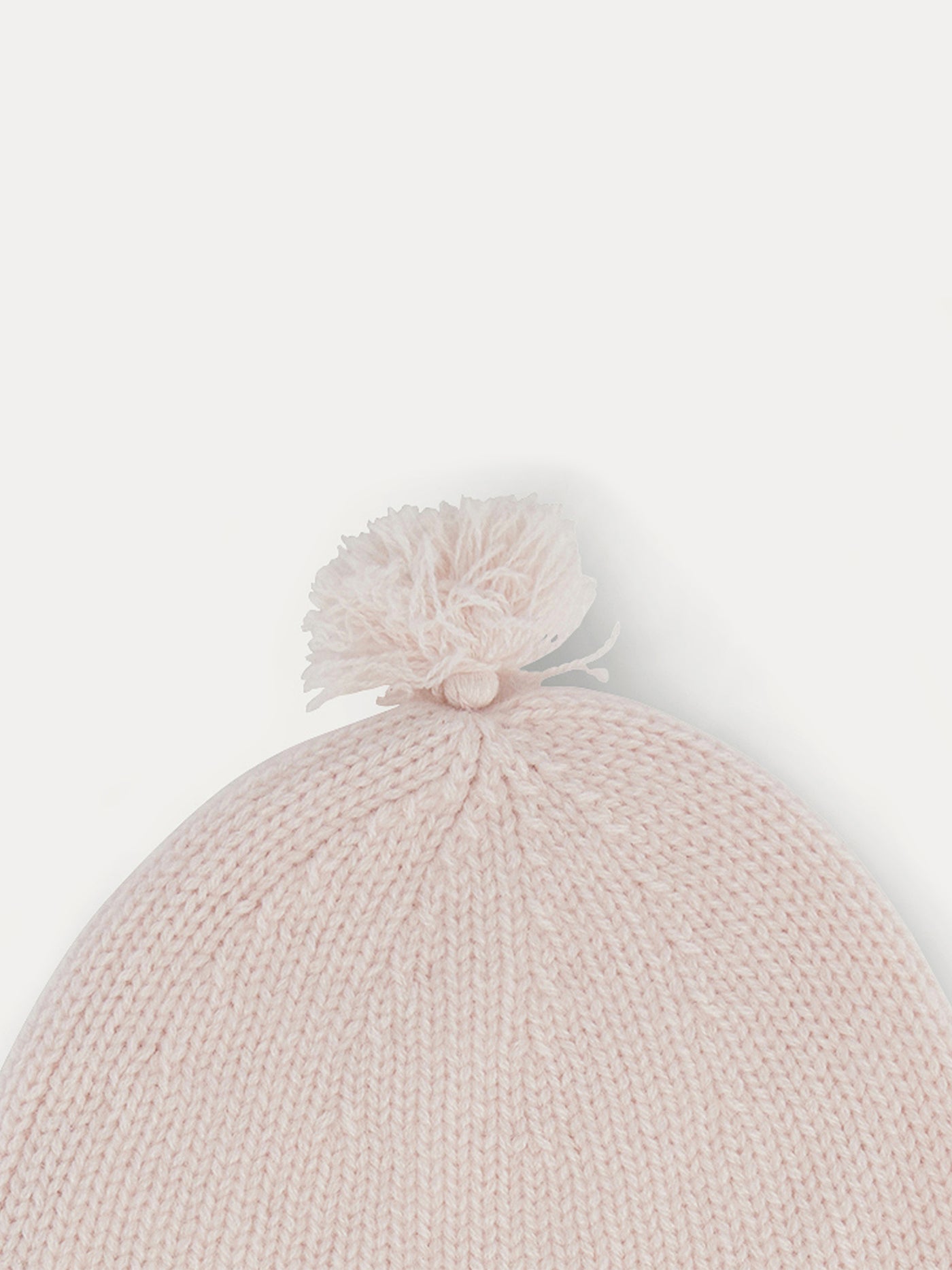 Bonnet bébé rose pâle