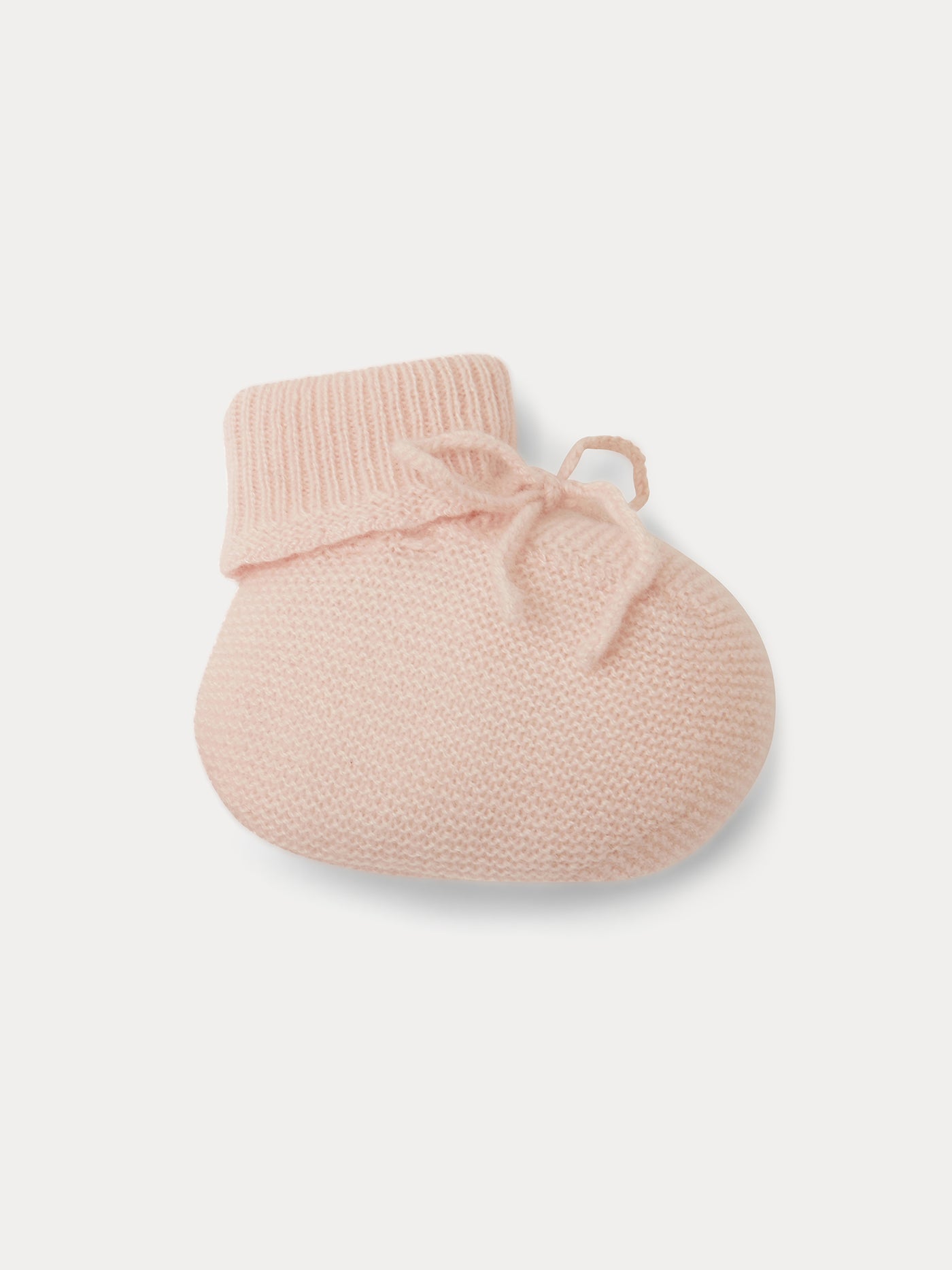 Chaussons en cachemire bébé rose pâle