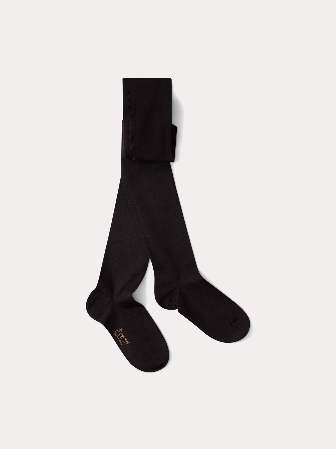 Collant nero in microfibra da bambina