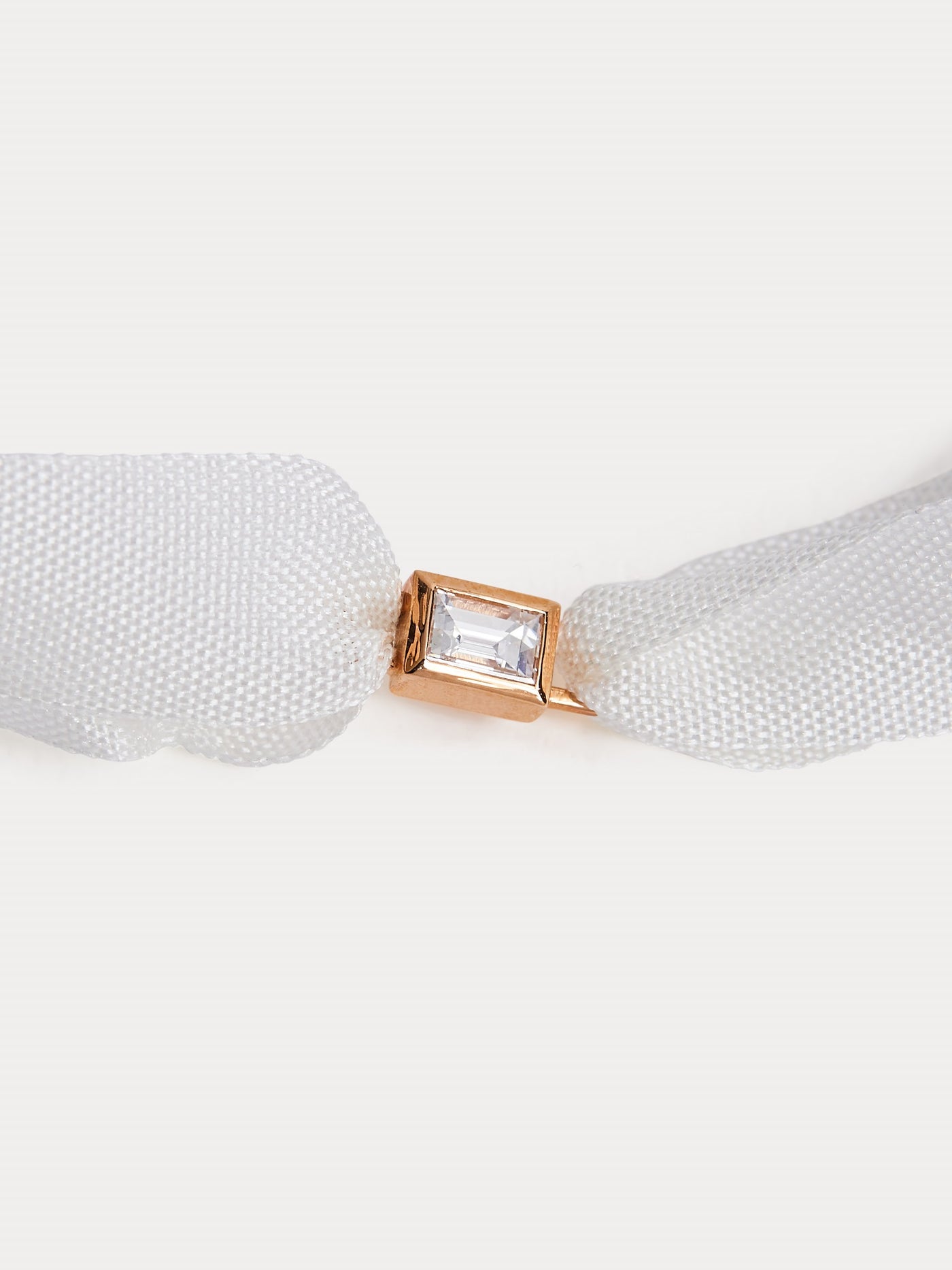 Diamond ribbon child's bracelet