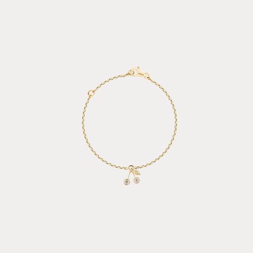 Bonpoint x Stone bracelet enfant cerise or jaune