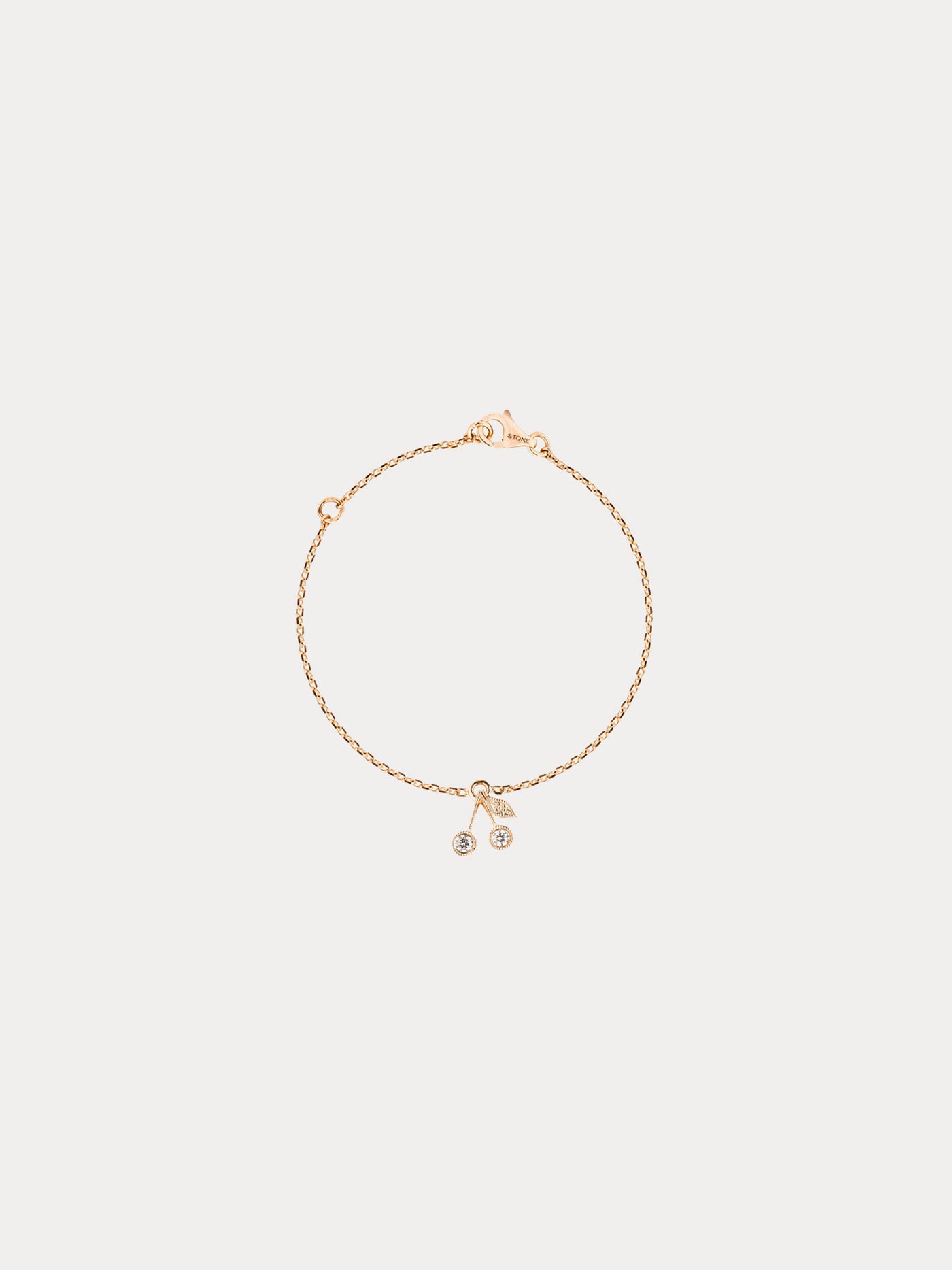 Bonpoint x Stone cherry child's bracelet pink gold