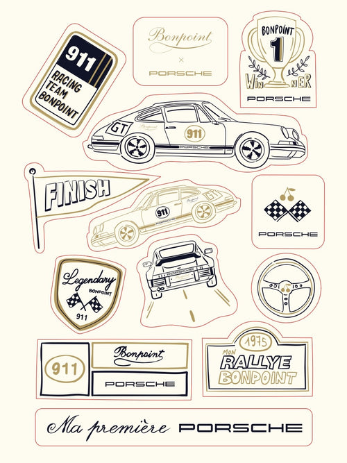 Bonpoint x Porsche Planche de stickers