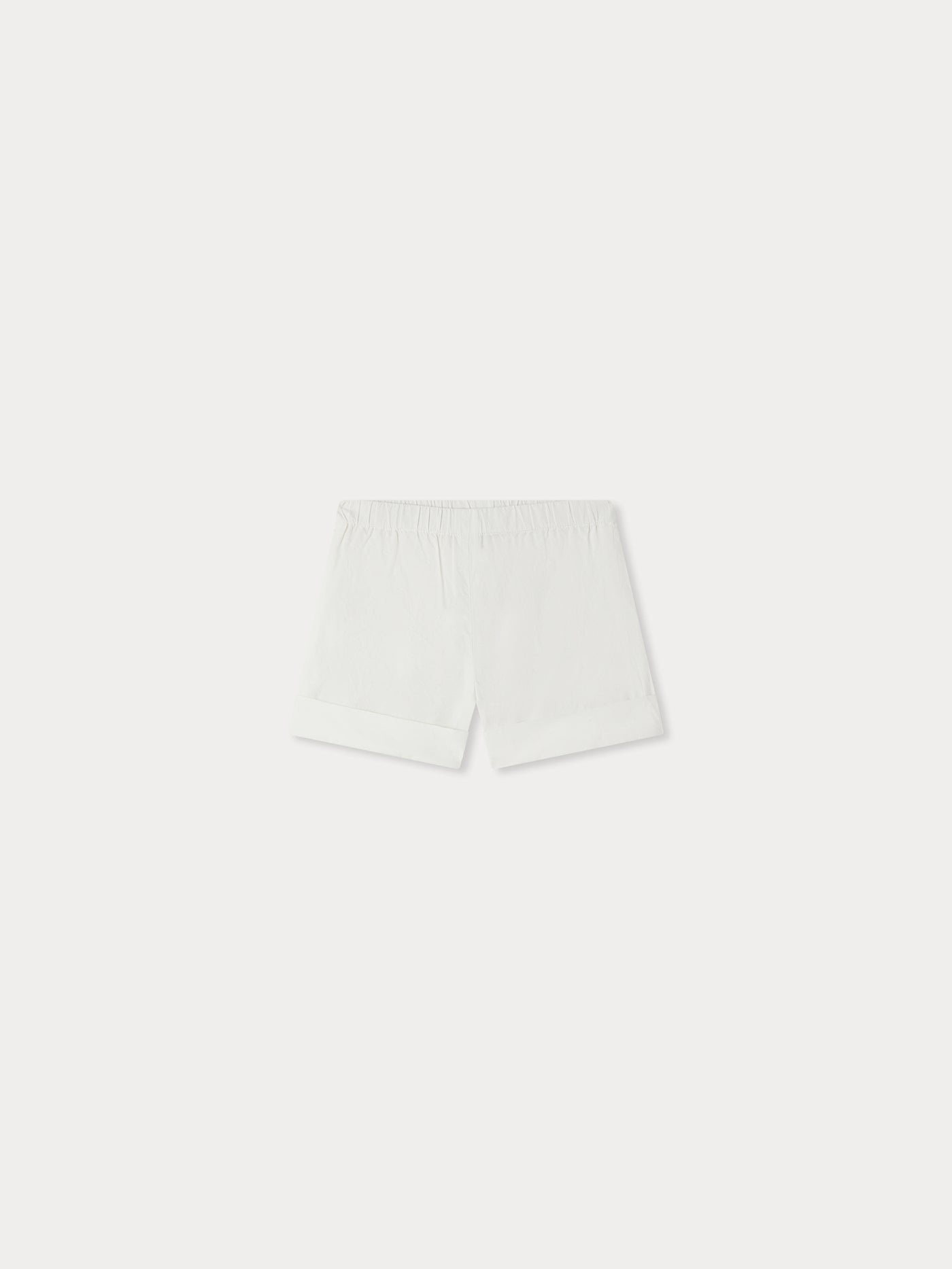 Ecandy Shorts aus weißem Popeline