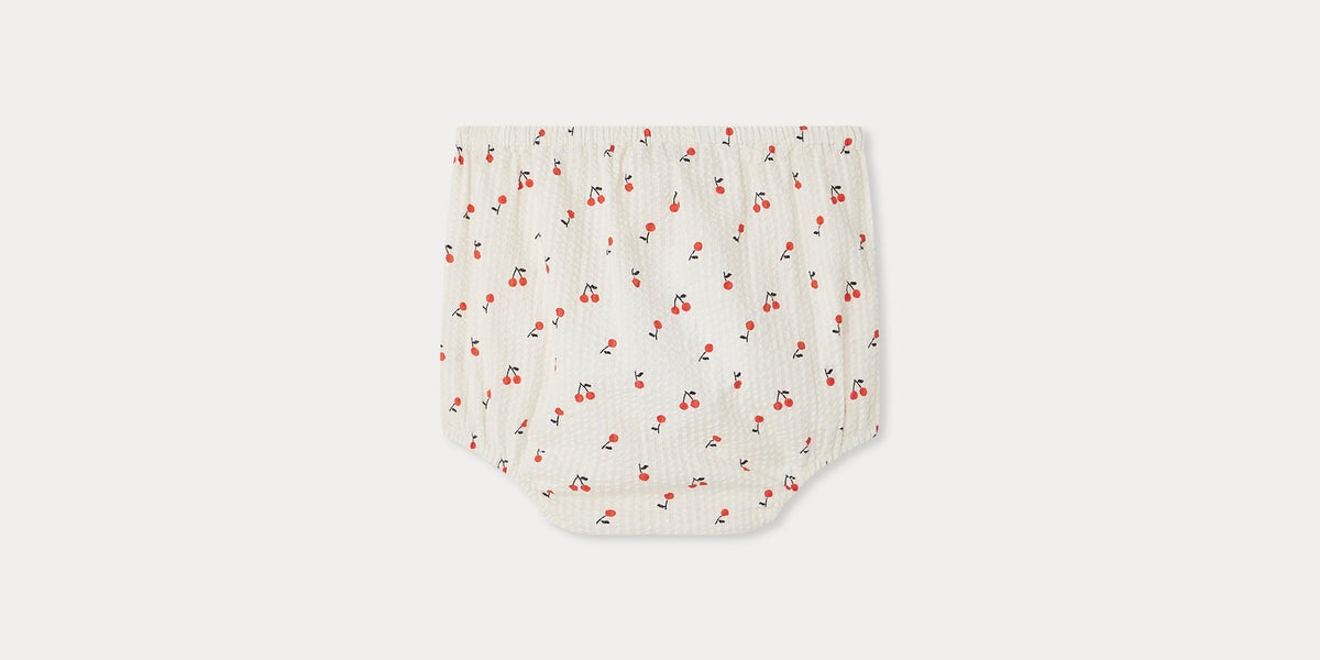 Jupe Enfant Bonpoint Lilo - Imprimé Cerises Rouge - Taille 12 - Comme Neuve