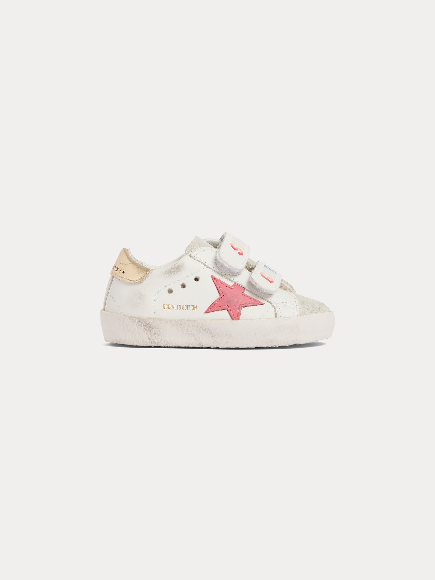 Bonpoint x Golden Goose Golstar sneakers in pink  with velcro for babies