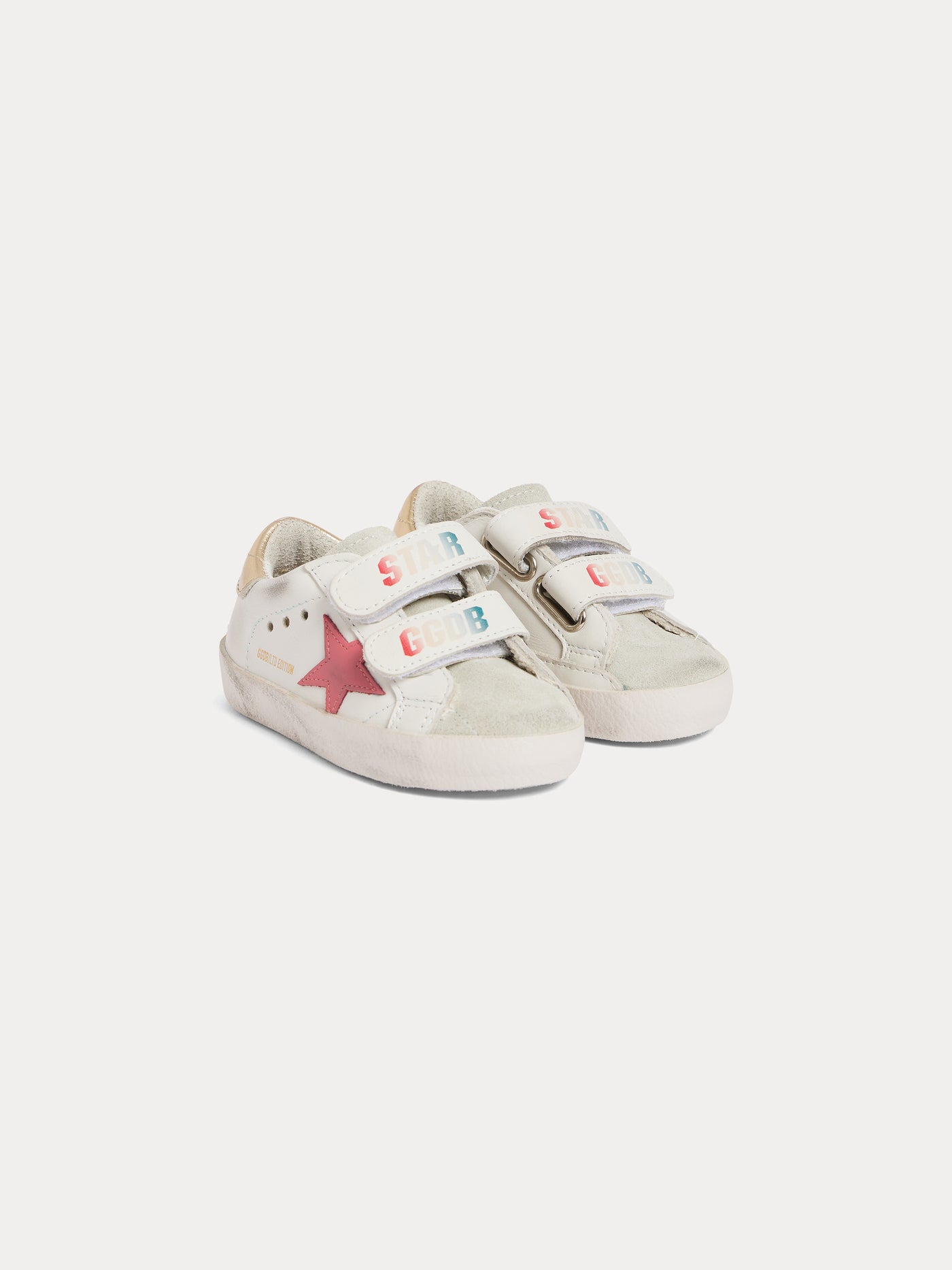 Bonpoint x Golden Goose Golstar sneakers in pink  with velcro for babies