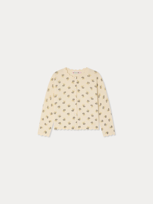 Cardigan girocollo Lume in cotone biologico