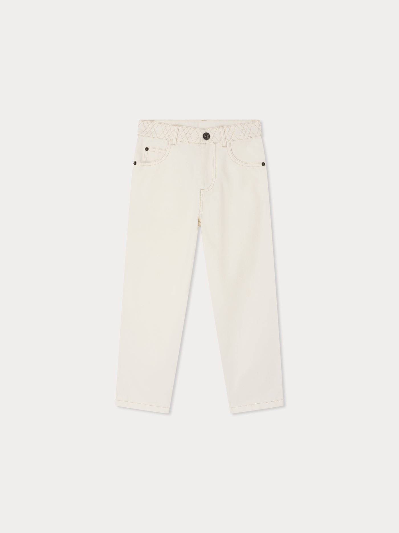 Eloha-Hose mit weitem Bein und Stickerei aus Bio-Baumwolle