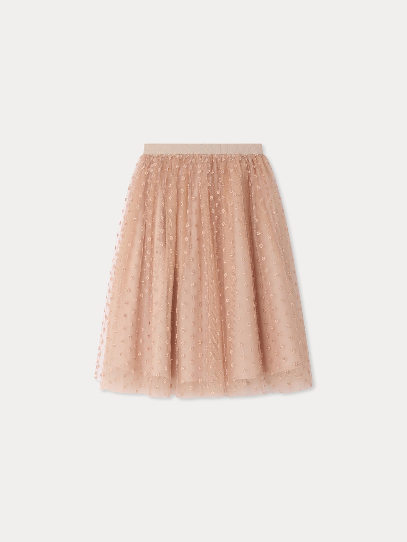 Panice skirt in tulle embroidered with flowers