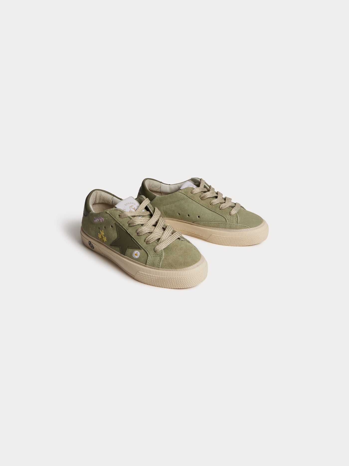 Bonpoint x Golden Goose Sneakers Golstar verde-grigio per bambini