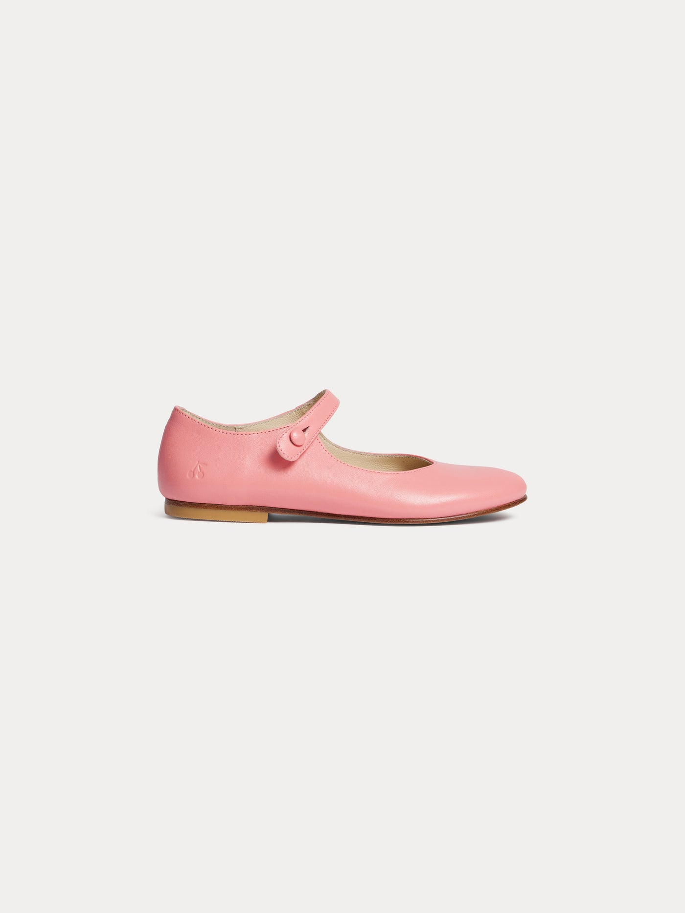 Ballerines Ella en cuir corail