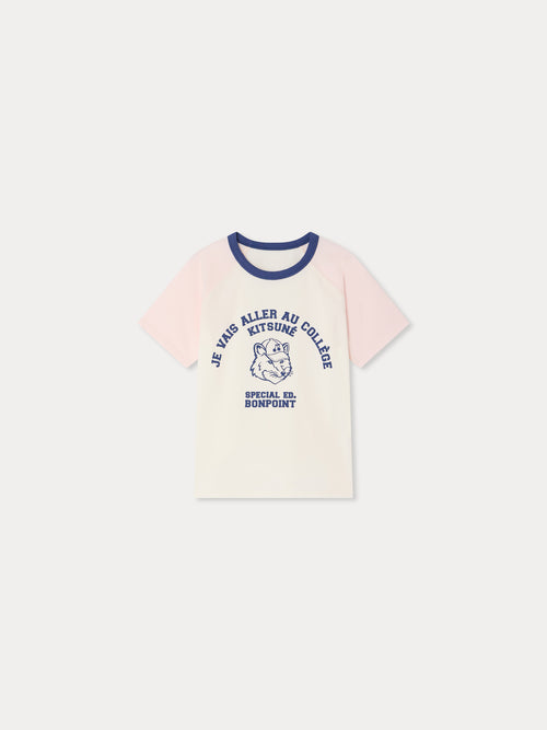 Bonpoint x Maison Kitsuné T-shirt Lulu imprimé renard en coton biologique