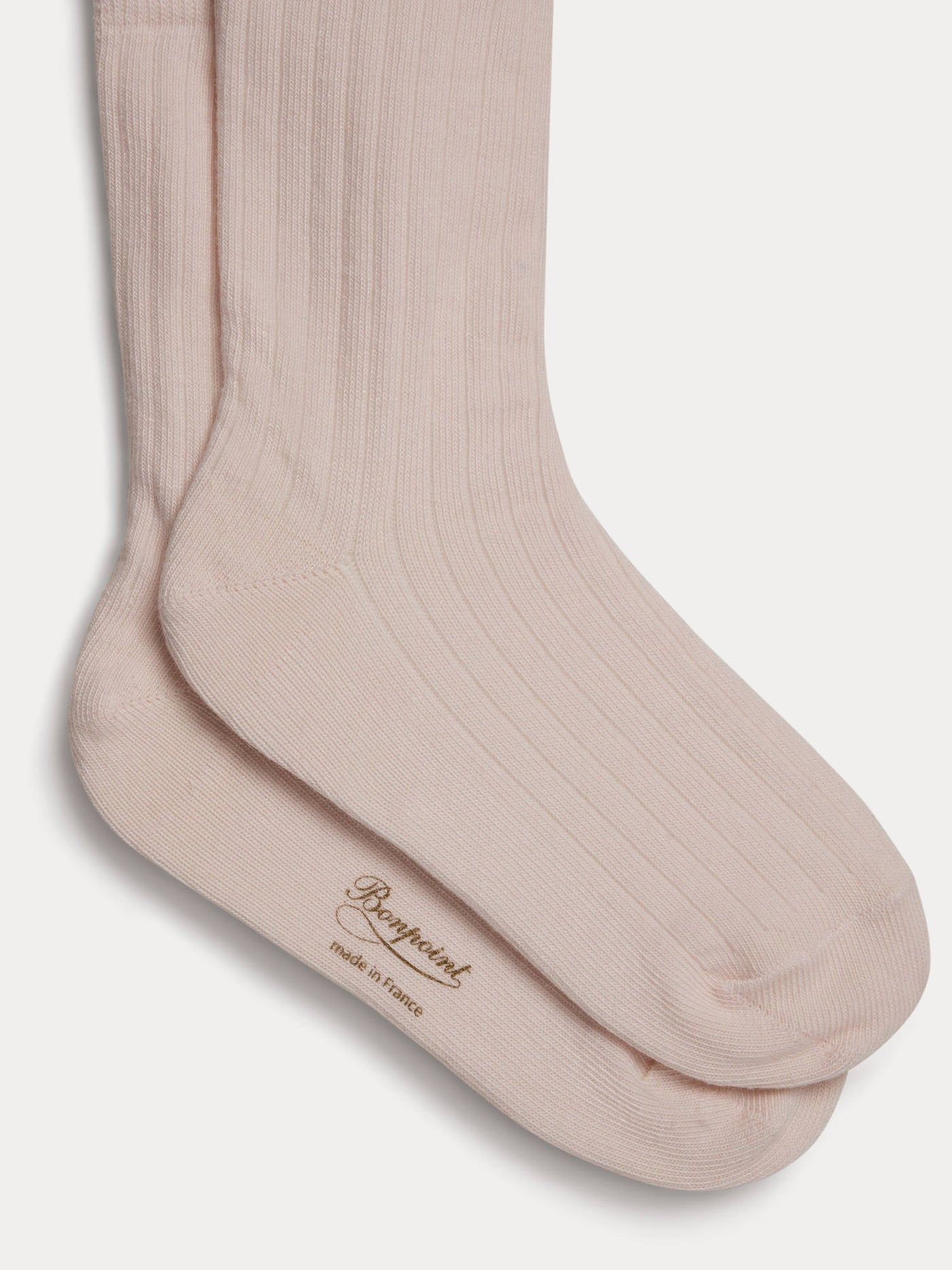 Chaussettes Elvire rose poudré